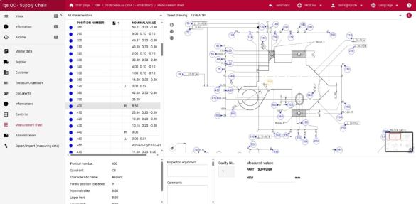 Software screen for sample processing with 2D drawing