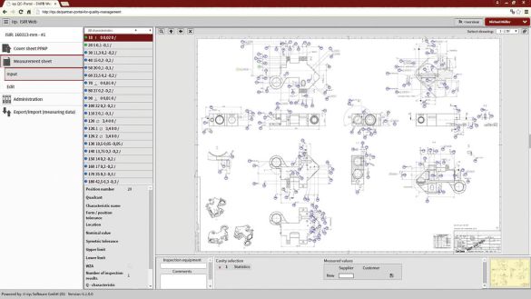 Software screen for sample processing with 2D drawing