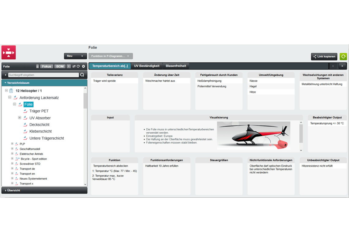 Software screen on the topic of quickly identifying connections