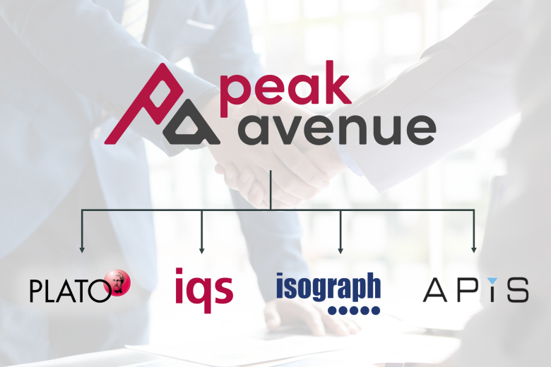 PeakAvenue as an umbrella brand with the logos of all acquired companies listed below it