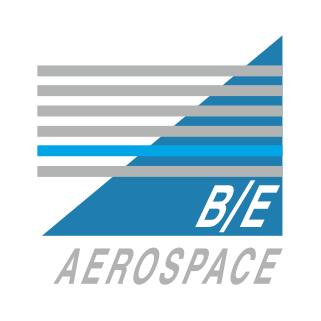 B/E Aerospace logo with text and icon.