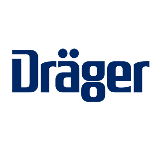 Dräger company logo in blue letters.
