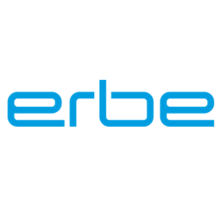 Erbe logo in blue letters with modern styling.