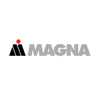 Magna logo with stylized M icon and gray uppercase lettering.