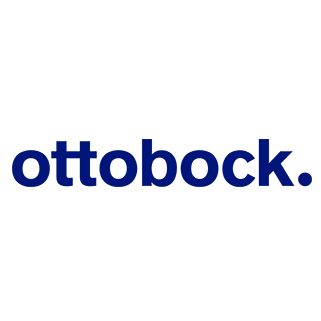 Ottobock logo with all-lowercase blue text in rounded sans-serif font.